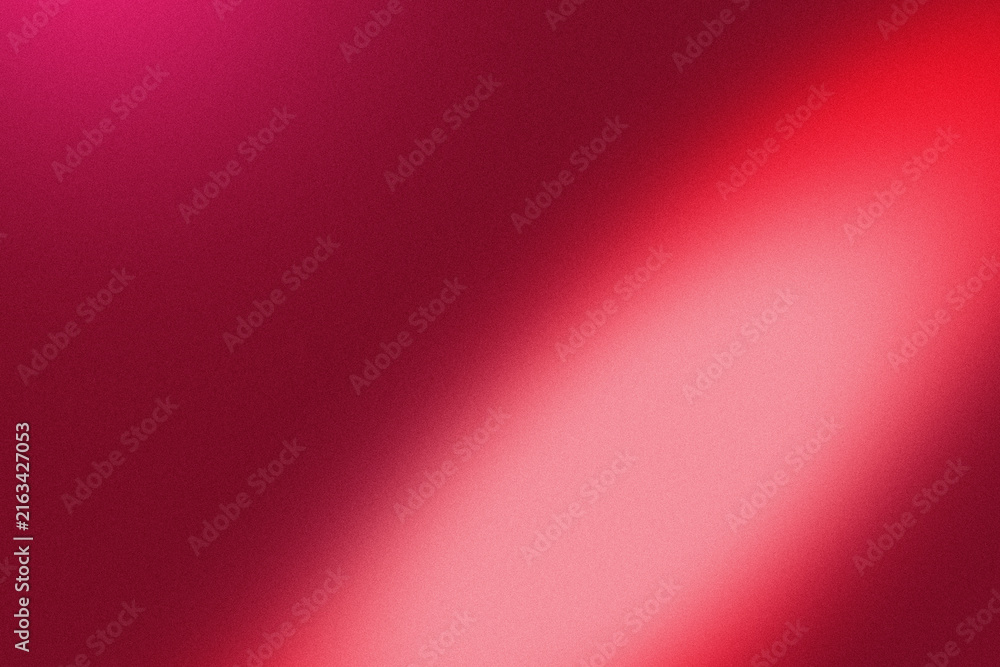 Fototapeta premium Abstract red background with grainy texture and soft diagonal light beam effect