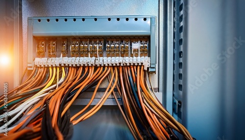 electrical wires sticking out of electrical panel