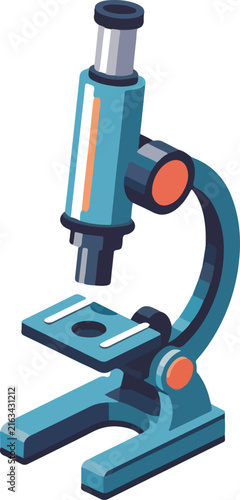 Vibrant Isometric Microscope Toy Icon
