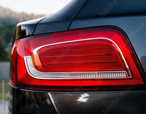 automobile rear light led red rear light detail of a contemporary vehicle s tail light