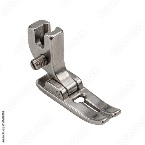 Obraz na płótnie Metal sewing machine presser foot for hemming and edge stitching