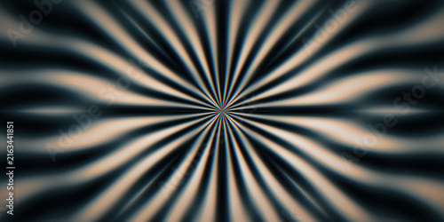 Obraz na plátně Morphing gyroid lattice in silver and gray with symmetrical kaleidoscopic style and dark cinematic grain, suited for website hero, poster, branding, and wallpaper