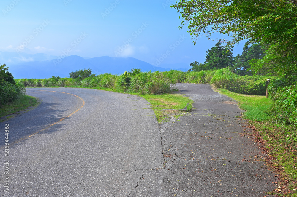 Fototapeta premium 伊豆半島の伊豆山稜線歩道 西伊豆スカイライン横の伽藍山山頂 