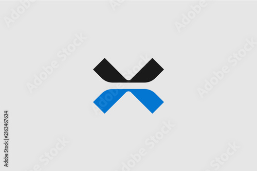 Letter X vector image monogram logo template