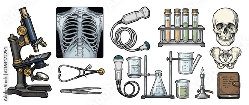 Vintage Medical and Science Equipment Collection, Isolated