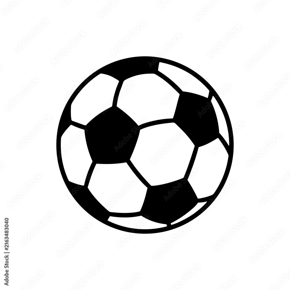 Naklejka premium Hand Drawn Doodle Foot Ball Illustration. Soccer Ball Sticker