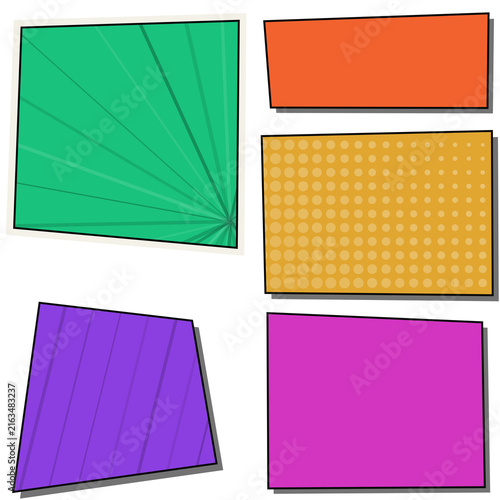 Colorful abstract geometric shapes collection