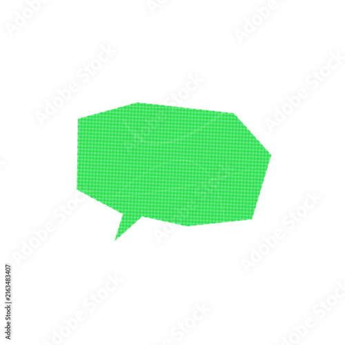 Green speech bubble comment icon