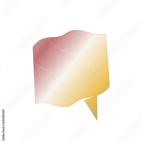 Speech bubble with colorful gradient