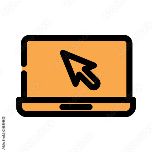 Laptop icon design template