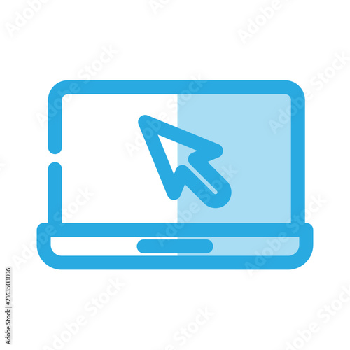 Laptop icon design template