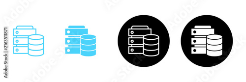 Database icon vector. database sign and symbol