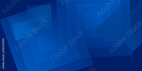 Abstract blue background with glowing geometric lines. Modern blue gradient square shape design. Futuristic technology concept. Suit for brochure, corporate, website, poster, banner, cover modern