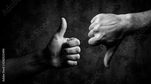 Thumbs Up and Down Gesture