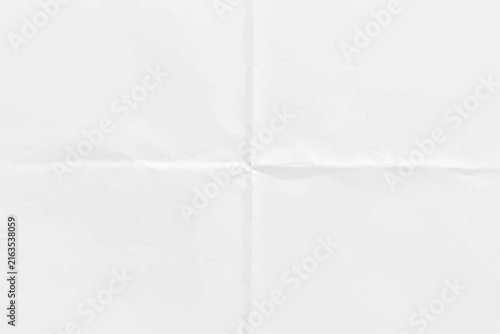 Minimal White Paper Texture with Subtle Crossed Creases and Folds