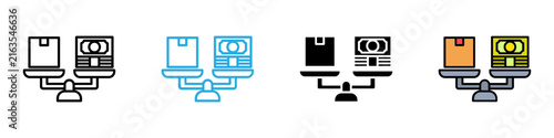 Canvas Print Excess multi - style icon design concept