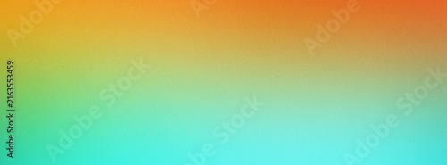 Photography Warm color gradient transition from yellow to orange and turquoise creating a so