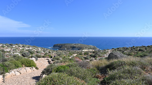 Obraz na plátně isola e spiaggia dei conigli a lampedusa in sicilia