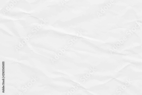 Subtle Fine Wrinkles and Delicate Creases on Clean White Paper Background