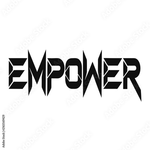 Modern Empower Typography Vector