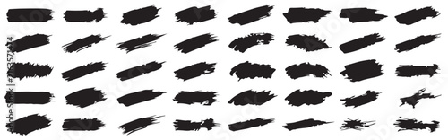 An extensive collection of diverse brush strokes and textures representing artistic expression and painting techniques