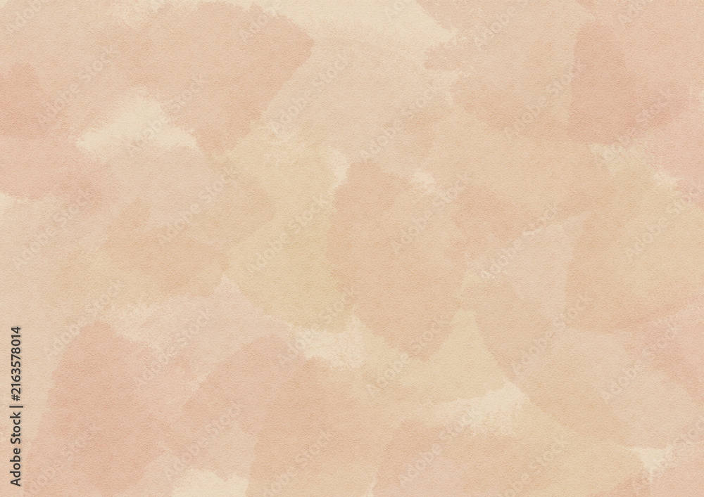 Fototapeta premium Soft peach beige watercolor brush strokes in an abstract artistic pattern, suitable for backgrounds, designs, and art projects. Versatile and neutral.