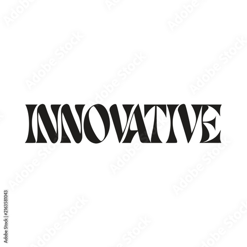 Modern Innovative Typography Vector