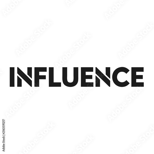 Modern Influence Typography Vector