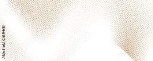 Abstract brown halftone background with dynamic dotted pattern gradients on a clean white backdrop.
