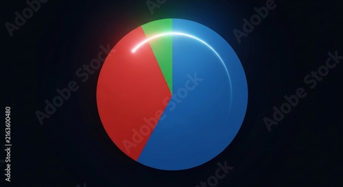 Three colored sphere illustration