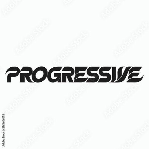 Modern Progressive Typography Vector