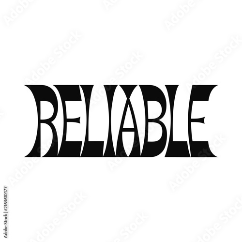 Modern Reliable Typography Vector