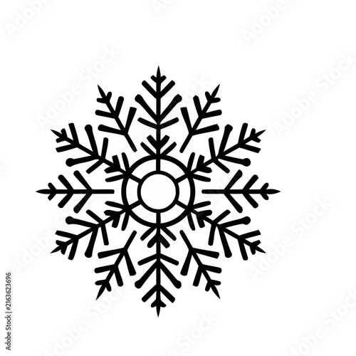 Black Decorative Snowflake Ornament