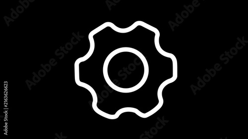 Settings and Configuration Gear Icon Animation