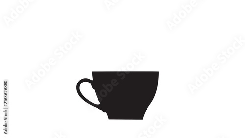Colorful Beverage Cup Symbol Animation