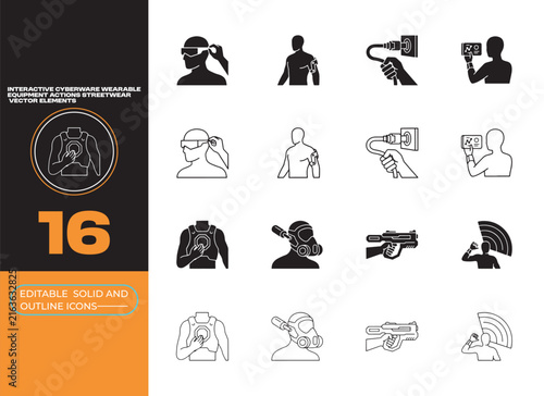 Interactive Cyberware Wearable Equipment Actions Streetwear Design Elements