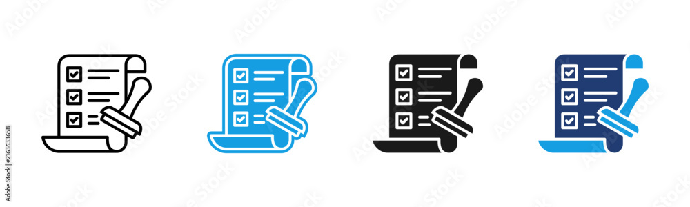 Foto Validity Web Icon with multiple style Collection