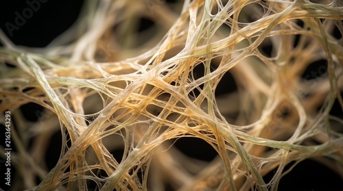 Translucent cellulose fiber formation macro science texture