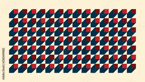 Abstract 3D Block Pattern Vector Background