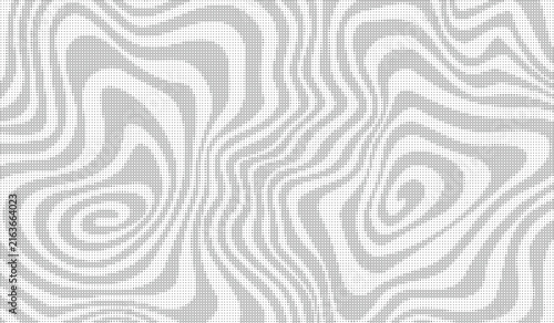 Light grey halftone swirl pattern abstract graphic design