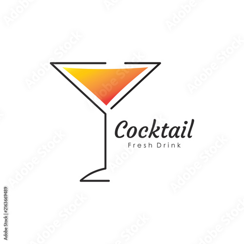 Minimalist Design for a Fresh Cocktail