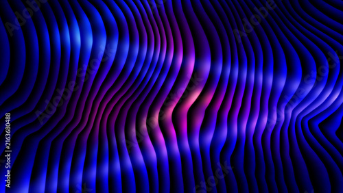 Abstract blue and purple wave lines pattern on a dark background