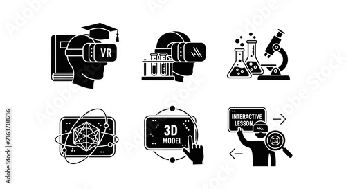 Augmented reality icons for interactive 3D modeling.