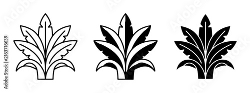 Elegant Floral Ornaments, Decorative Acanthus Leaf Motifs, Classic Scrollwork Elements, Vector Art Collection