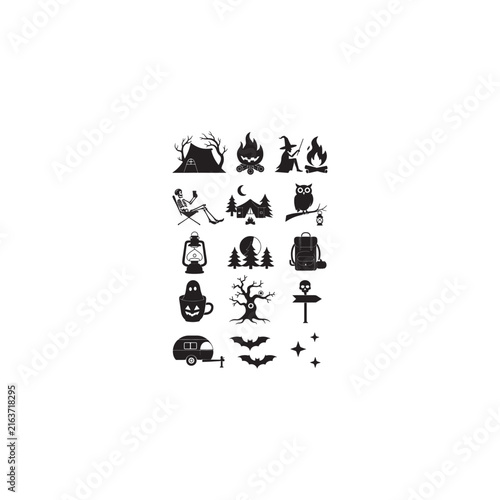 Halloween Silhouette Icon Collection