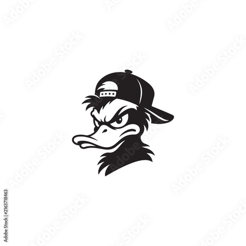 Fierce Duck Mascot Logo