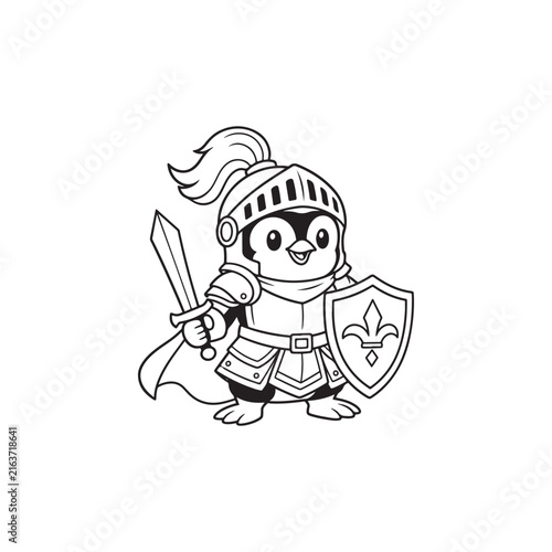 Cute Knight Mascot