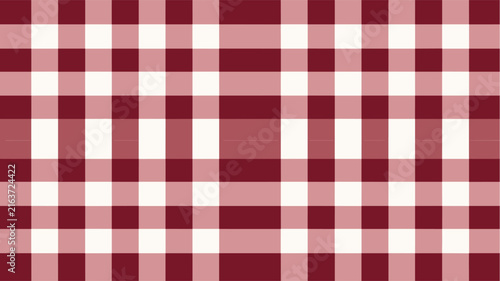 Classic red plaid pattern seamless background for textile print
