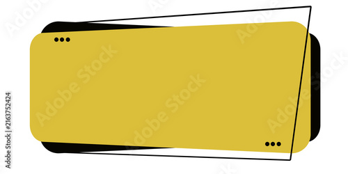 Yelow and black banner 