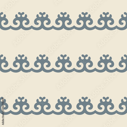 Eastern ornamental border pattern for textiles wallpaper curtains packaging and decorative design